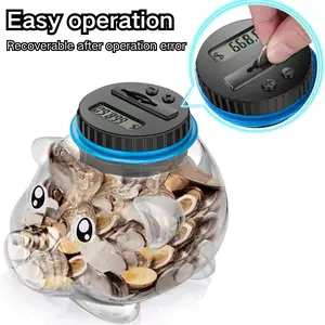 Digital Counting Piggy Bank – Large 1.8L Coin Jar for Kids & Adults – No-Battery Money Saver for US Coins – Smart Savings Challenge for Boys, Girls & Families Dealsforyoudays