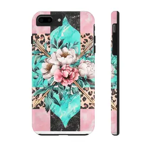 Floral, Leopard, Turquoise Phone Case {IPhone}