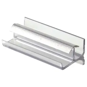 Prime-Line Products  3 in. Shower Door Bottom Guide, Frameless Shower Door, Compact
