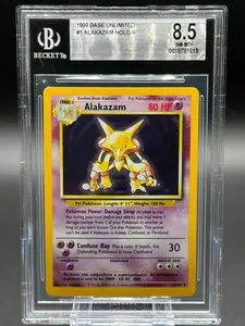 Pokemon TCG Alakazam | Base Set 1/102 | BGS Graded NM-MT+ 8.5