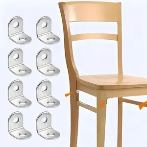 15/30/45pcs L-Shaped 90 Degree Corner Brackets, Durable Fasteners for Furniture Stability, Ideal for DIY Projects & Home Improvement, Sturdy Bracket