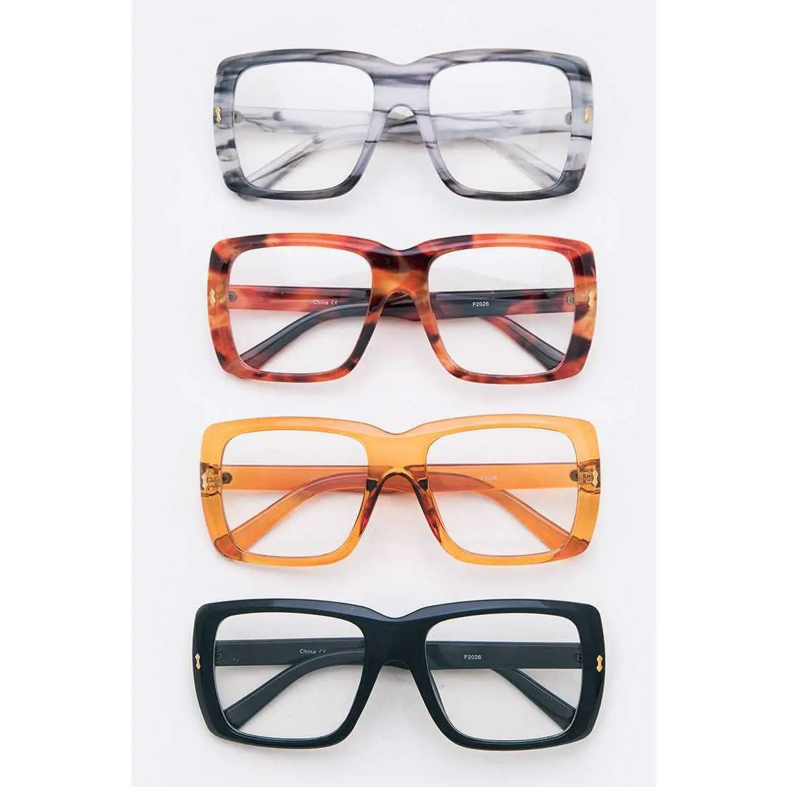 Clear Lens Fashion Rectangular Glasses
