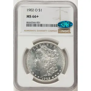 Morgan Dollars (1902-O S$1 CAC NGC Plus)