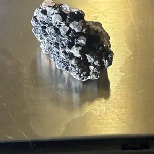 Black Druzy Quartz Crystal Cluster on Natural Matrix – Arizona Find