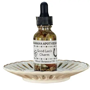 Sana Mana Apothecary Good Luck Charm Ritual Botanical Oil Handcrafted Herbal Blend US Made 1 oz