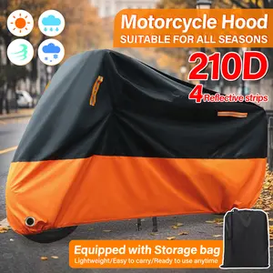 XXL/XXXXL 210D Universal Motorcycle Cover Outdoor UV Waterproof For Harley Honda Victory Kawasaki Yamaha Suzuki Accessories