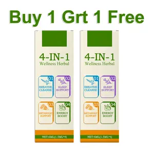 (Buy 1 Get 1 Free)4-in-1 Body Care Stick Nasal Inhaler Stick Gentle Nourishing Body Care Herbal Essence Stick 4 pcs