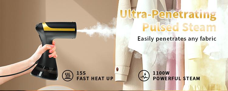 GUMK Clothes Steamer, Handheld Garment Steamer, 15s Fast Heat-up, Remove Wrinkles Quickly, for Travel, 300ml Removable Water Tank appliances clothes