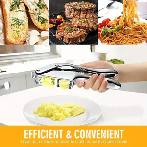SongTai 2 in 1 Garlic Press Mincer Peeler Set Multifunctional Korean Garlic Slicer And Peeler Tool Kitchen Garlic Crusher Grater