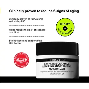 [The INKEY List] Bio-Active Ceramide Repairing and Plumping Moisturizer - Clinically proven to firm, plump and reduce 6 signs of aging in 28 days - your barrier repair essential