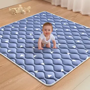 Premium Foam Baby Play Mat for Floor, 50x50 Playpen Mat, Thicken One-Piece Crawling Mat, Non-Slip Cushioned Baby Playmats for Infants, Babies, Toddlers, Play & Tummy Time