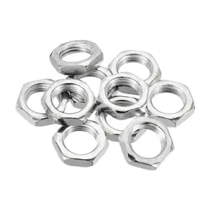PATIKIL M16 x 1.5 Steel Hex Nuts, 10 Pack Metric Thread Zinc Plated Finished Hardware Nuts Screw Bolt Fasteners 6mm Height