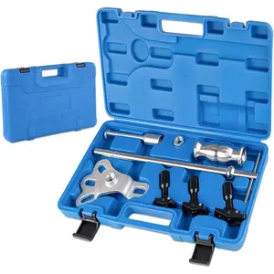 Axle Bearing Puller Tool Kit & Slide Hammer Set, Axle Seal & Bearing Remover with Slide Hammer Yoke, 3 Adapters (1-1/4" to 2-7/8" Automotive Repair Tool