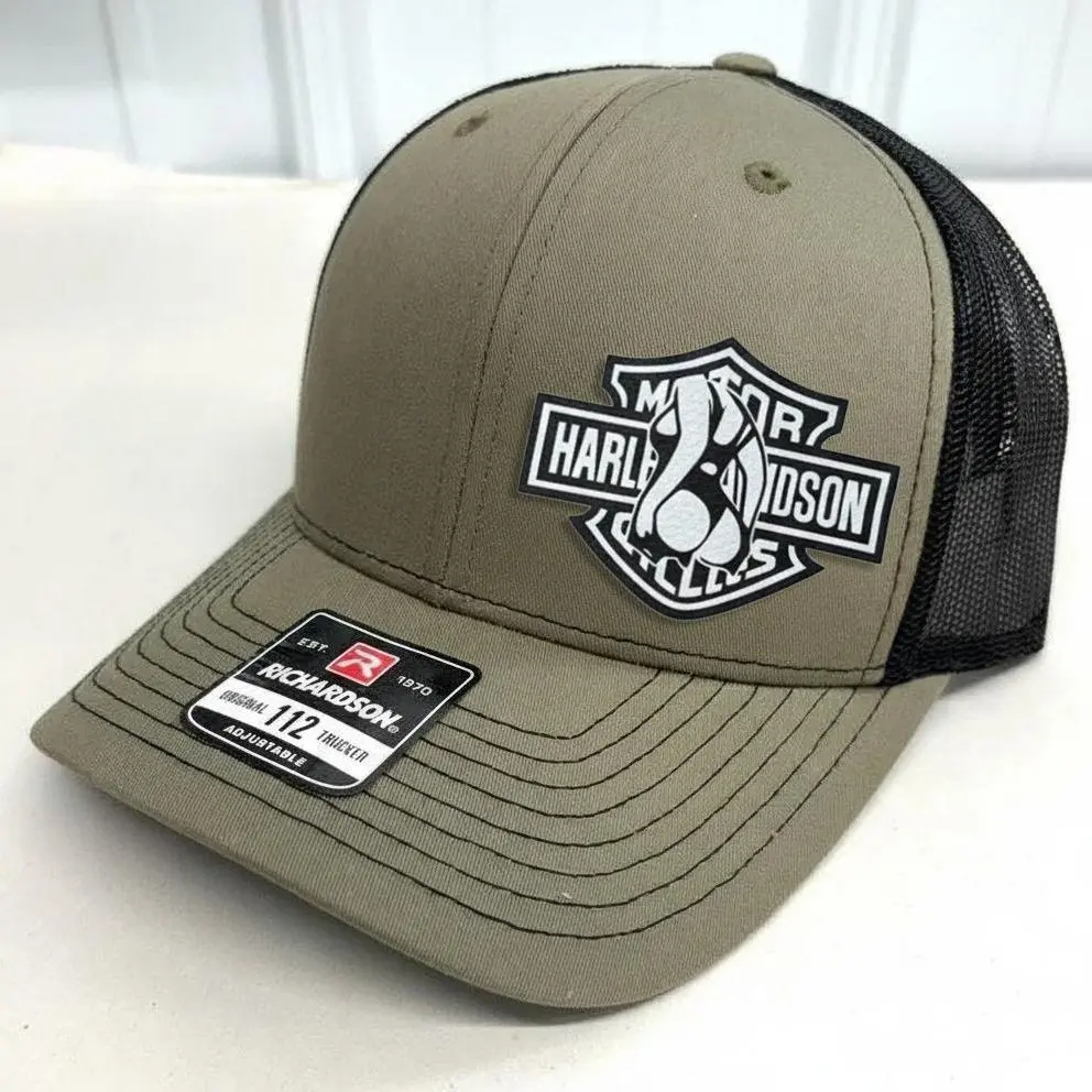 Barley Chick Biker Style Trucker Hat ver2