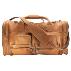CAPITÁN - Leather Executive Duffel Bag - Weekender Travel Case