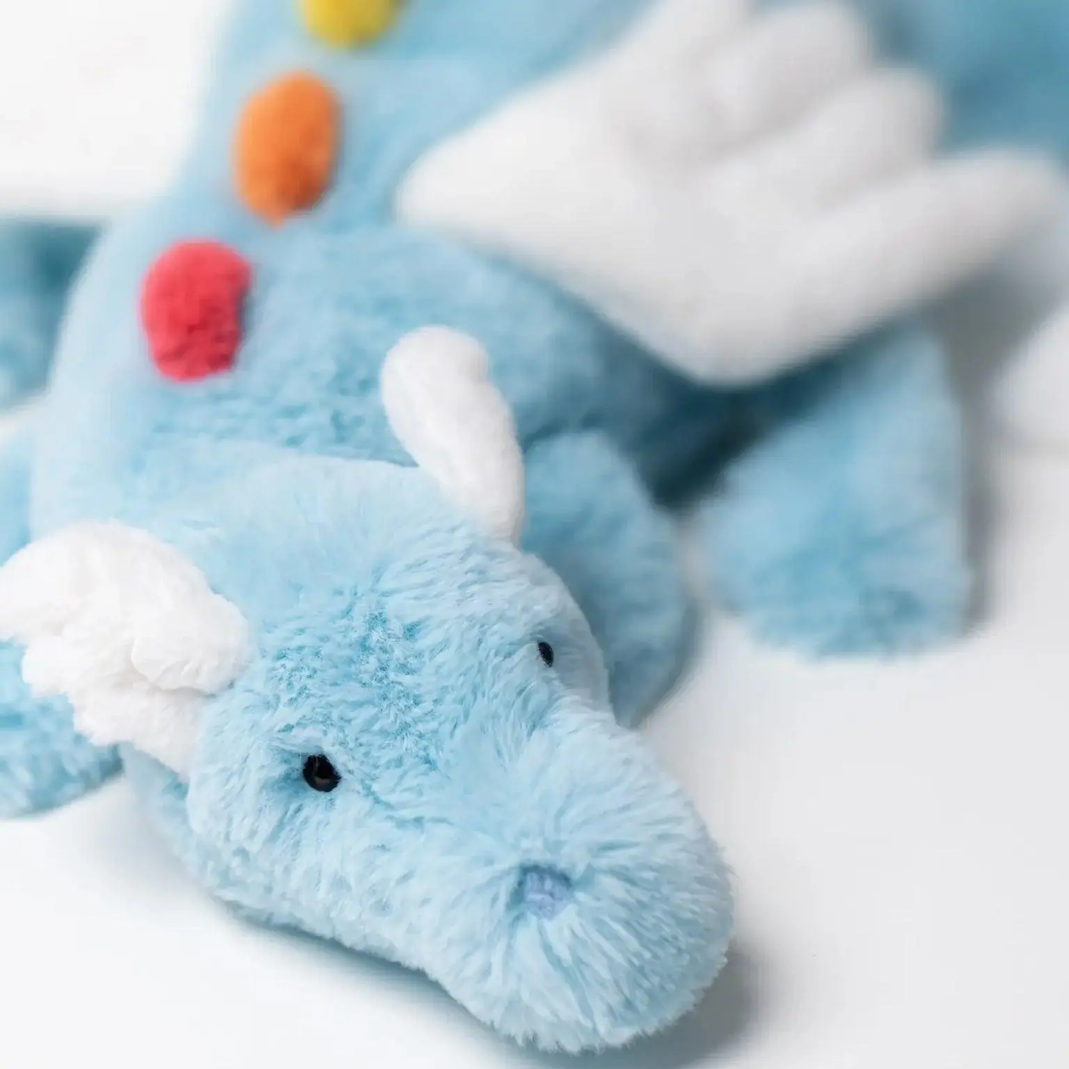 Jellycat Sky Dragon Stuffed Animal – Cute Blue Dragon Plush Toy with White Wings, Ultra Soft Fantasy Companion for Cuddles & Gifts