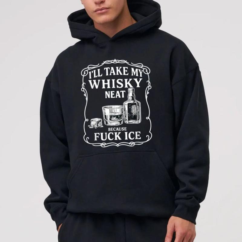 I'll Take My Whisky Neat Sweatshirt, F*ck Immigration Police  Men Hoodie, Pro Immigrant Graphic Shirt, Abolish Immigration Police Long Shirt, Funny Whiskey Tee, Unisex Sweater Pullover Tee
