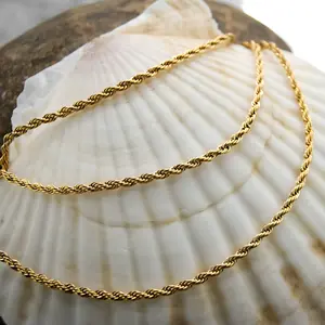 Maya - Rope Chain Necklace 2mm width - 2 sizes available - XRNL4 PRICE FOR 1 PC