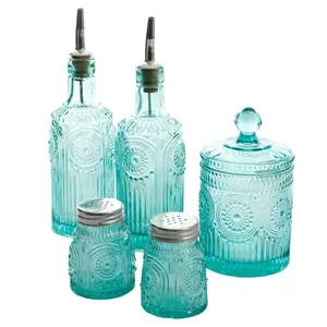 The Pioneer Woman Adeline 6-Piece Oil & Vinegar and Condiment Set