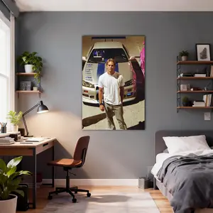 Paul Walker Art Painting Decorative Classic Poster Art Wall Art Oil Painting Art Canvas Poster Decorative Painting Porch Living Room Art Decoration