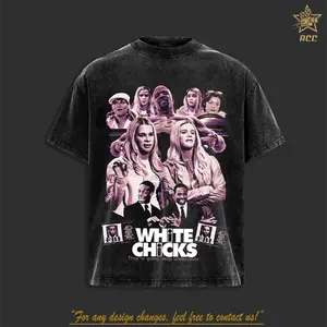 Vintage White Chicks 2004 Vintage Washed T-Shirt, Retro Comedy Film Graphic Tee, Heavyweight Cotton Oversized Streetwear Shirt, Classic Movie Fan Apparel, 2000s Pop Culture Merchandise Gift