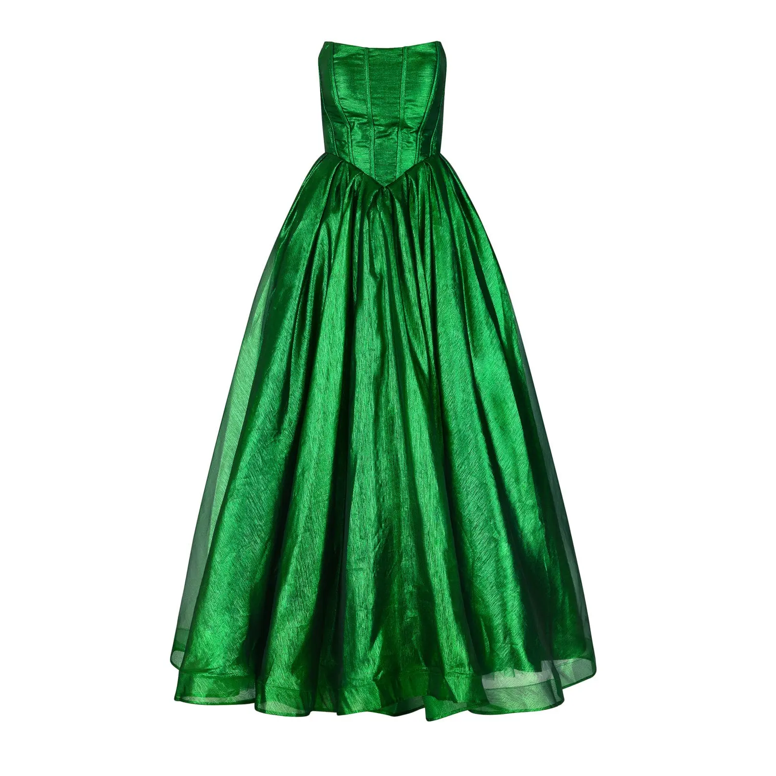 Emerald Strapless Corset Princess Waistline Formal Dress - Green - TikTok  Shop