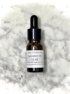 Cozy Creations Lavender Essential Oil 12ml - Natural Aromatherapy & Relaxation Oil for Wellness