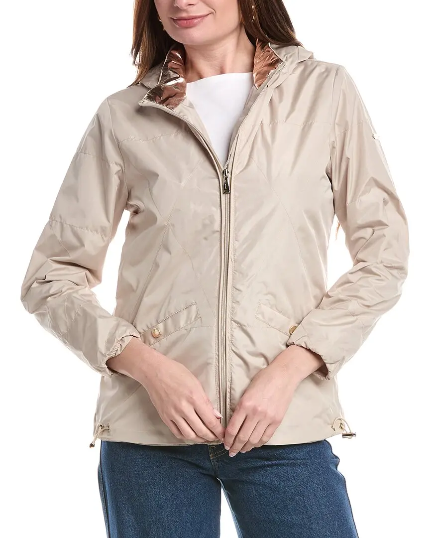 Nicole Miller Solid Windbreaker