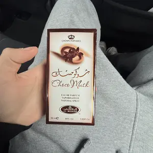 Al-Rehab Choco Musk Eau de Parfum Spray for Women 1.65 oz/50 ml Aromatic Fragrance with White Musk Milk Chocolate Vanilla Cinnamon Rose Sandalwood Myrrh Amber Spicy Notes