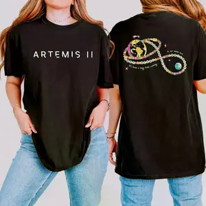 Copy Heart, Copy Bracelet, Artemis II Shirt, NASA Moon Mission Tee, Space Exploration Graphic Tshirt, Gift For Men And Women