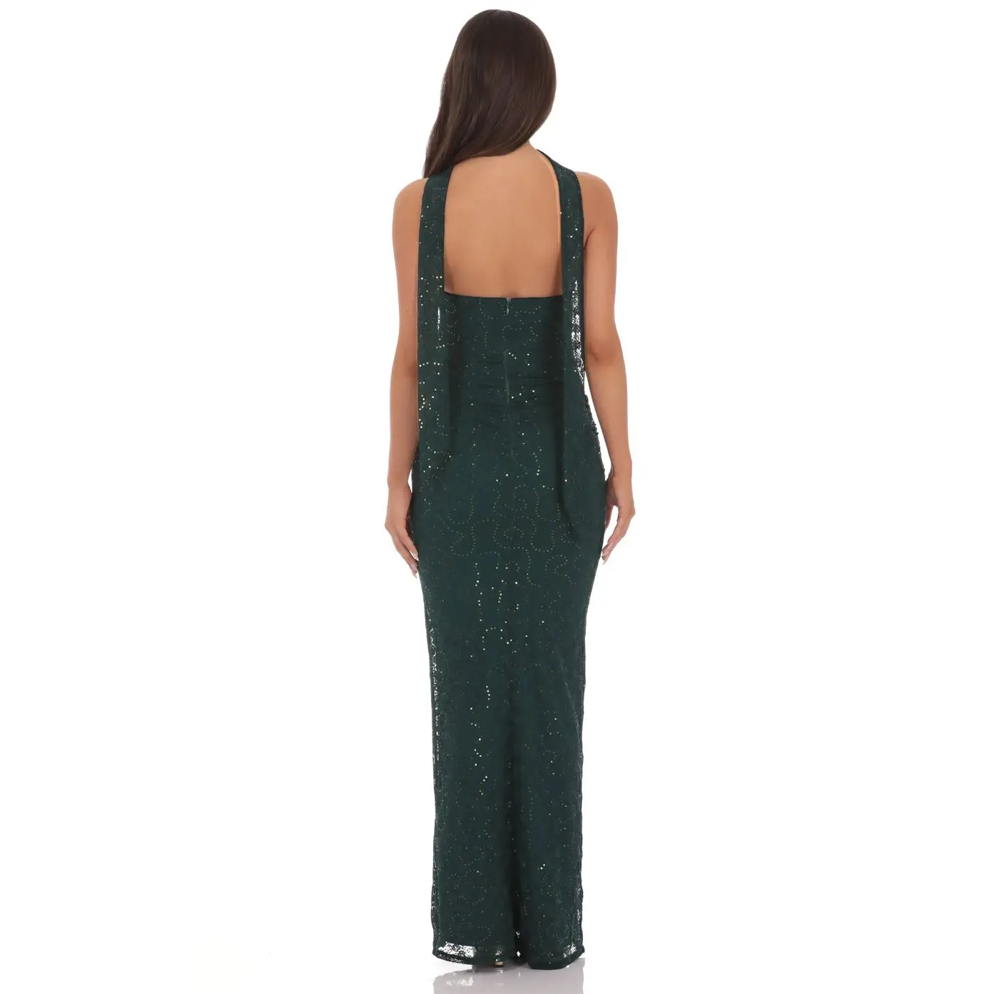 Lucy in the Sky Sequin Scarf Lace Maxi Dress in Green - TikTok Shop Lucy in the Sky Sequin Scarf Lace Maxi Dress in Green - TikTok Shop