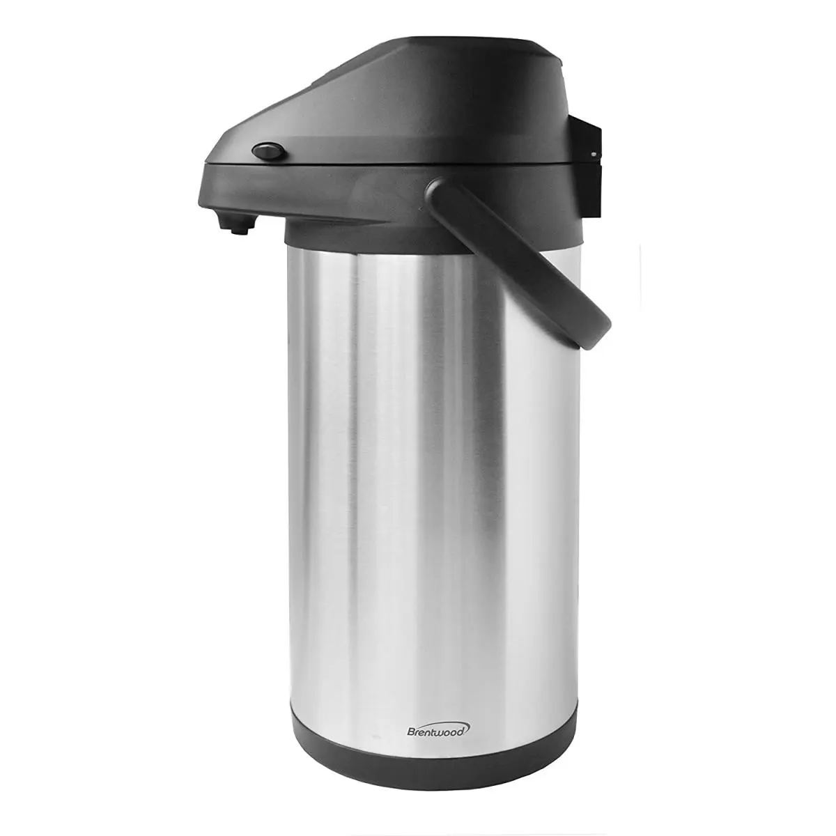 Brentwood CTSA-3500 Stainless Steel Airpot Hot & Cold Drink Dispenser - Lever Pump, Brushed Finish, Rotating Base