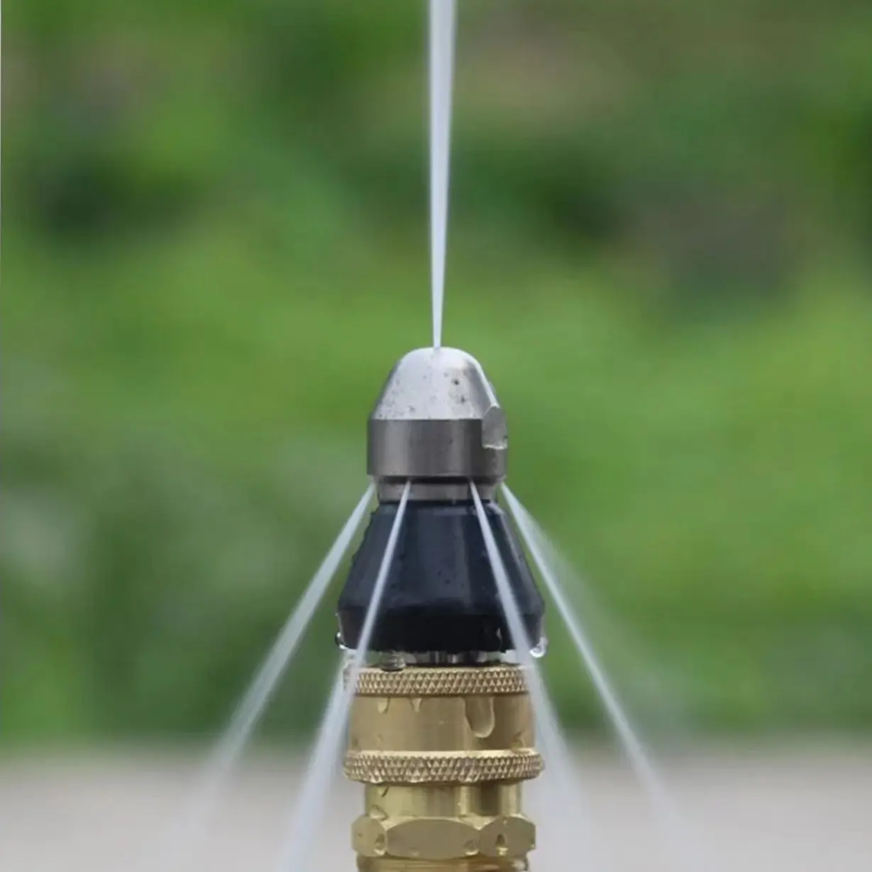 HoseNozzle with iFront vet & 6 Rear vets, DrainClog Remover shower head poofountain, Car washing machine, cleaningmachine,high-pressure nozzles, pipeunblocking,wastewater remova , waterrat,high-pressure cleaning nozzles pressure washer