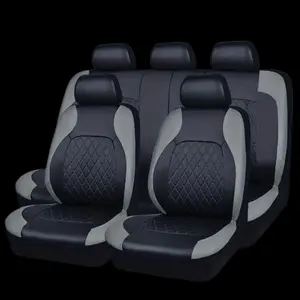 Universal Car Seat Covers Black Fashions Sports Seat Covers PVC Fabric Car Seat Cover Universal Interior Accessories