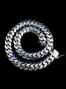 Gold Plated Luxury 20mm Jewelry Ordinary Cuban Chain VVS Silica Chilled Out Box Cuban Chain Rapper Hip Hop Necklace Rock, Easter Thanksgiving Gifts Unisex Gifts