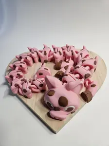 Pig in the mud 19in dragon designed by Studioambo. This unique piece combines playful pig imagery with a dragon motif.  Printed by Time2Dezign3d, ensuring a distinctive look. The 19-inch size makes it a statement piece for any space.