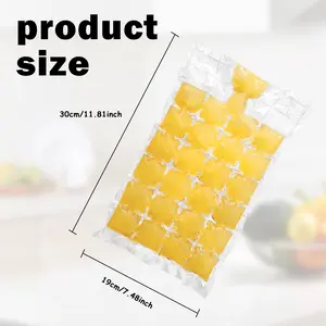 50 Counts Easy-Release Ice Cube Bags, Disposable Freezing Trays for Fast Ice Making