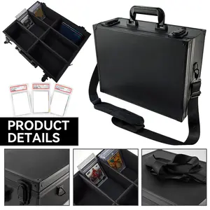 6-slot Large Capacity Cards Storage Box, 1 Count Trading Cards Case, Card Holder for TCG MTG Standard Cards Sports Baseball Basketball Card, Trade Card Box, Card Hobby Box