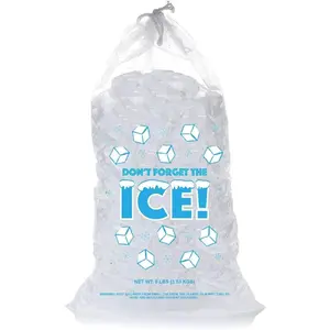 Plastic Bags 8 Lb with Draw String - Pack of 50