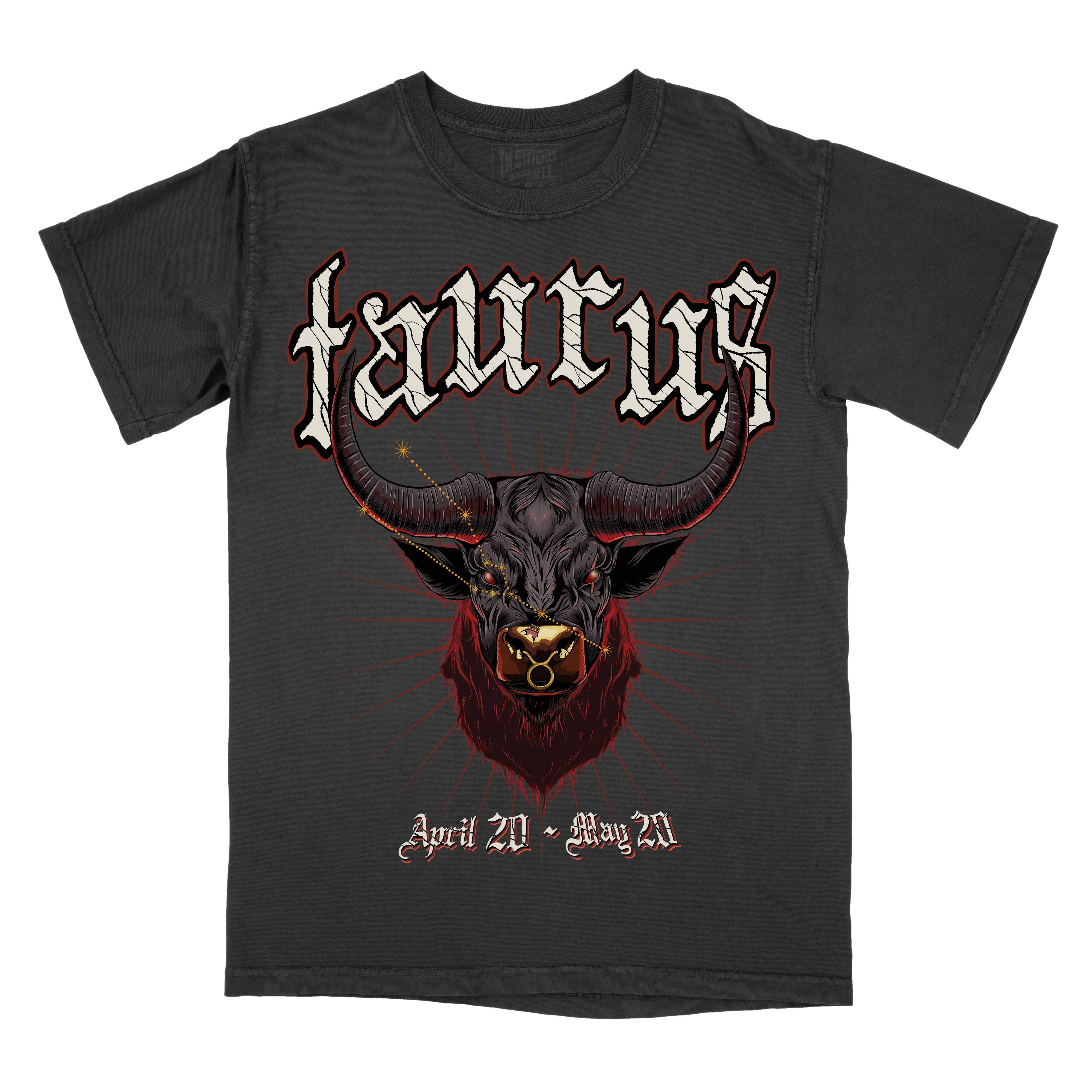 Graphic Tee Taurus Zodiac Sign Comfort Colors, Horoscope Shirt, Astrology T-Shirt