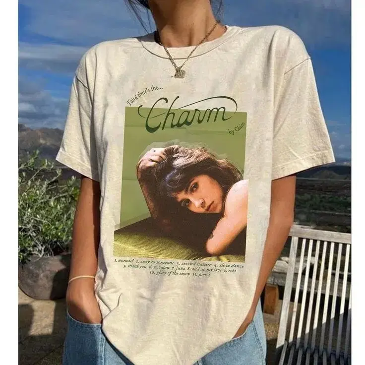 Clairo Charm Album T-Shirt, Clairo Music Fan Graphic Tee