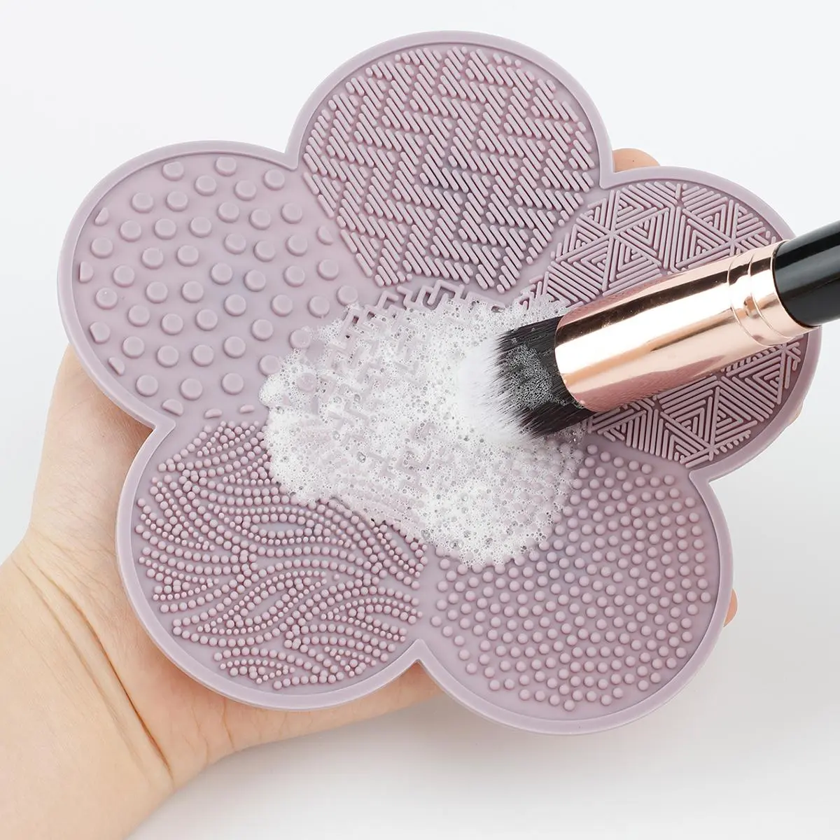 Multi-Functional Silicone Makeup Brush Cleaner Pad with Suction Cup, Thick Anti-Slip Design with Textured Cleaning Surface, Ideal for Beauty Routine, Makeup Brush Washer