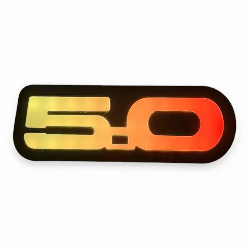 Ford Mustang 5.0 RGB LED Emblem Badge Decoration – GT, GT500 Fits Ford Mustang 5.0