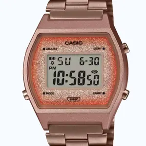 brand new Casio rose gold retro digital unisex watch
