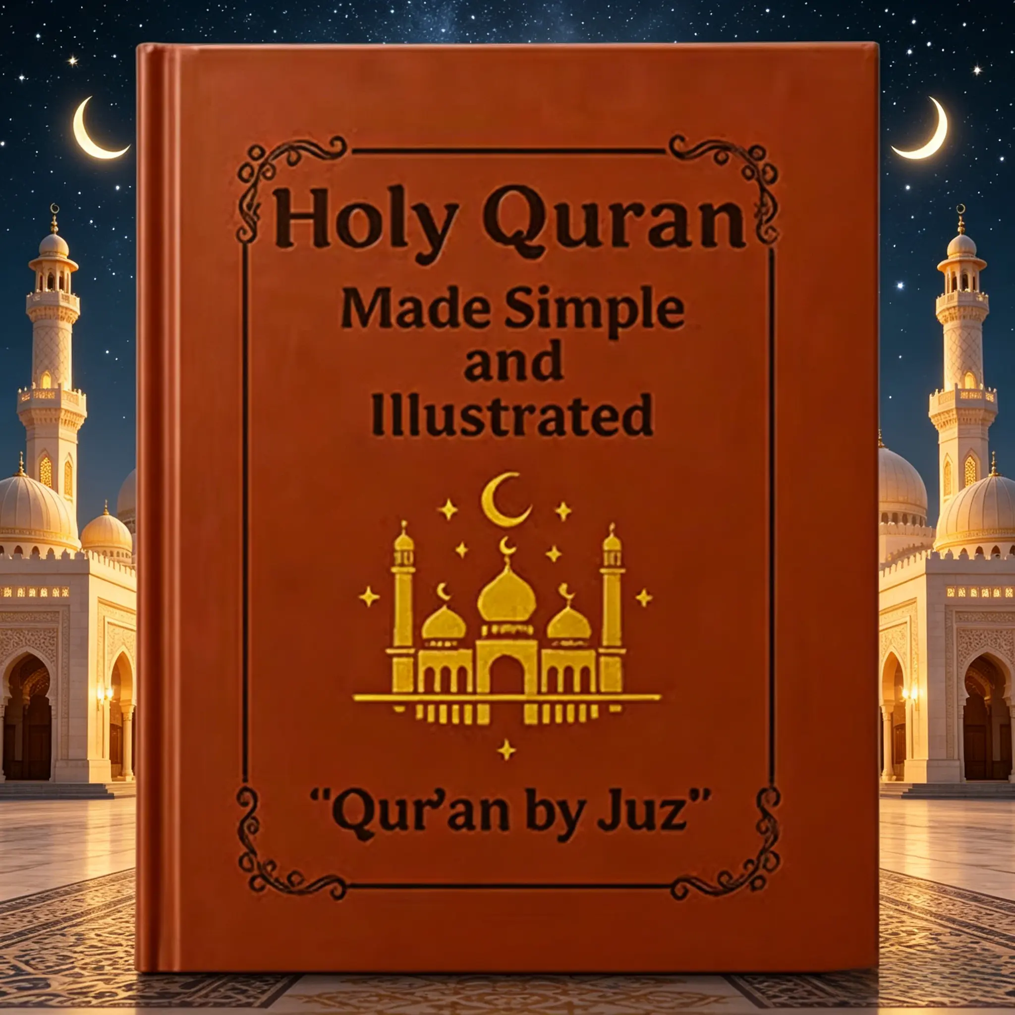 Holy Quran Made Simple & Illustrated - Quran by Juz for Beginners, Easy to Understand Islamic Holy Book with Clear Illustrations