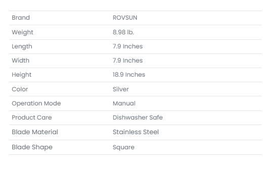 [FLASH SALE] ROVSUN Lever Style French Fry Cutter for Potato Vegetable