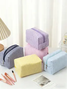 1PC Personalized Bubble Mesh Makeup Bag, Portable Travel Organizer, Large Capacity, Simple Fashion, Multifunctional, Perfect Gift