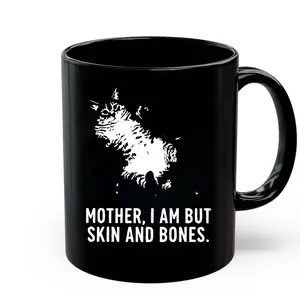 Funny Fatty Cat Mug, Mother's Day Cute Gift, I Am Just Skin And Bones Kids, Family Mugs Double-Sided Mom Coffee Ceramic