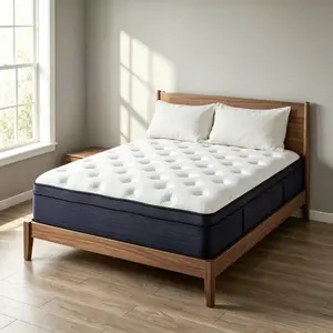 Memory Foam & Spring Hybrid Mattress 10/12/14 inch Twin Full Queen King Sizes Medium-Firm Lumbar Support Boxed Ergonomic Design for Home Use Modern Interior Design Gift Independent