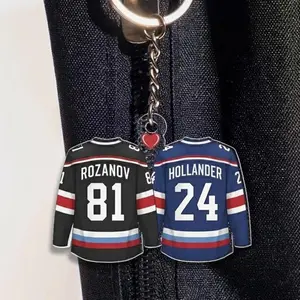 Heated Rivalry Hollanov Inspired Acrylic Keychains / Bag Charms, Team Rozano Keychain